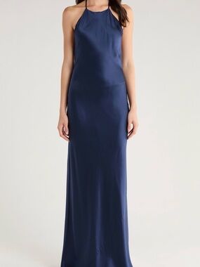 Reformation Jeany Silk Charmeuse Halter Dress Size Medium NWT